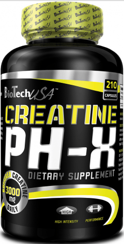 Creatine pH-X, 210 pcs, BioTech. Creatine monohydrate. Mass Gain Energy & Endurance Strength enhancement 