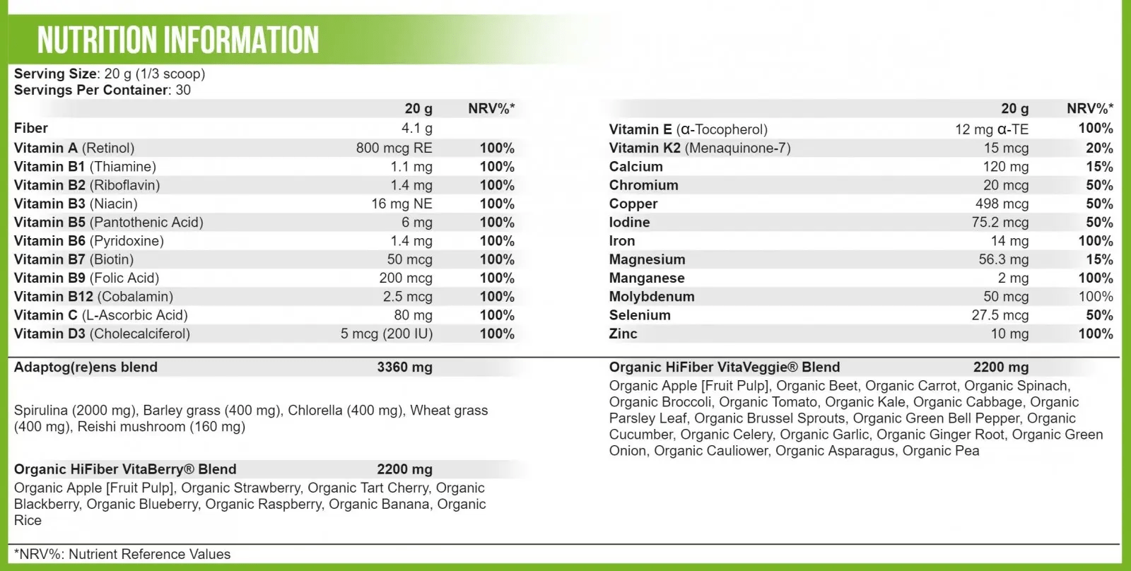 Scitec Nutrition  Vita Greens & Fruits 600g / 30 servings,  мл, Scitec Nutrition. Vitamin Mineral Complex