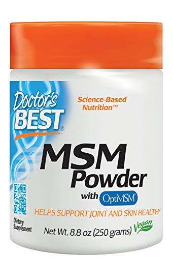 Doctor's Best MSM Powder with OptiMSM 8.8 oz (250 g),  мл, Doctor's BEST. Хондропротекторы. Поддержание здоровья Укрепление суставов и связок 
