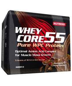 Whey Core 55, 5000 g, Nutrend. Whey Concentrate. Mass Gain recovery Anti-catabolic properties 