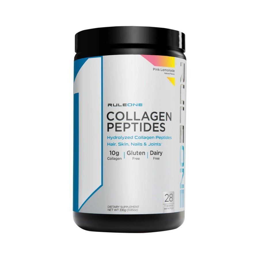 Для суставов и связок Rule 1 Collagen Peptides, 28 порций Розовый лимонад (336 грамм),  ml, Rule One Proteins. For joints and ligaments. General Health Ligament and Joint strengthening 