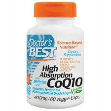 High Absorption CoQ10 with BioPerine Doctor's Best 400 mg 60 Caps,  ml, Doctor's BEST. Special supplements. 