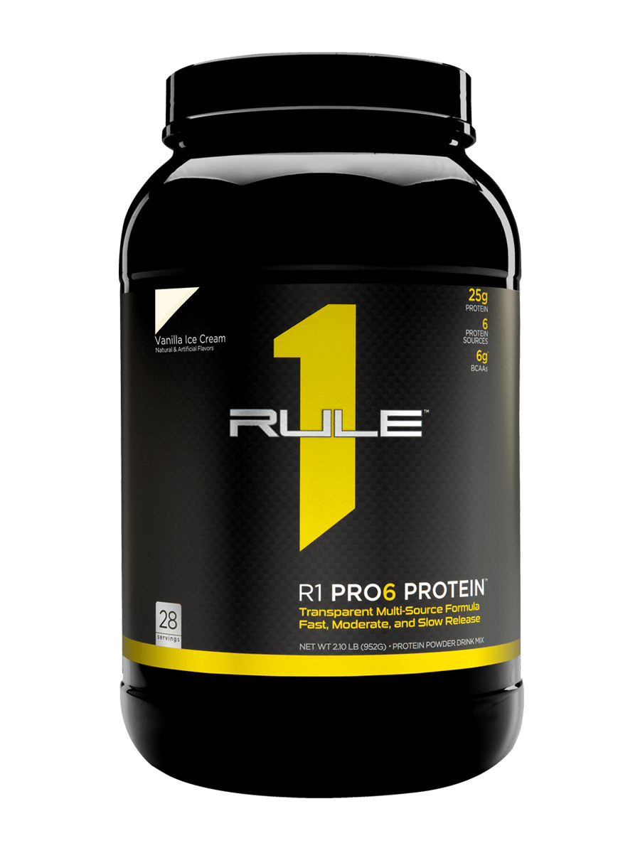 Rule One Proteins Сывороточный протеин изолят R1 (Rule One) Pro 6 Protein 952 грамм Ванильное мороженое, , 