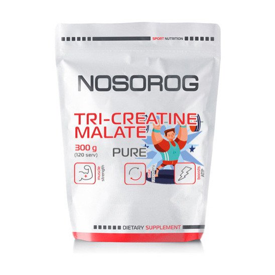 Nosorog Три креатин малат NOSOROG Tri-Creatine Malate 300 грамм Без вкусовых добавок, , 