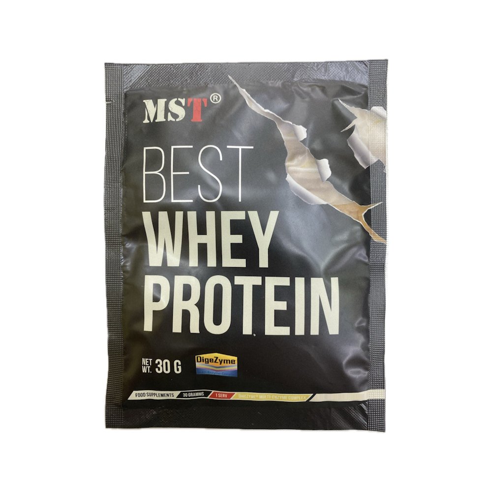 Протеин MST Best Whey Protein, 30 грамм Манго-персик,  мл, MST Nutrition. Протеин. Набор массы Восстановление Антикатаболические свойства 