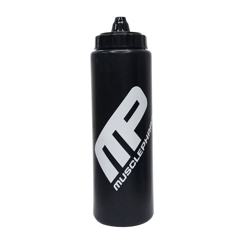 Бутылка для воды Muscle Pharm Bottle 1000 мл Черная,  ml, MusclePharm. Flask. 