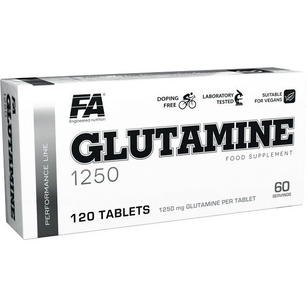 Аминокислота Fitness Authority Glutamine 1250, 120 таблеток,  мл, Fitness Authority. Аминокислоты. 