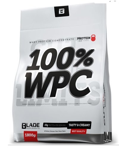 Blade 100% WPC, 1800 g, Hi Tec. Whey Concentrate. Mass Gain recovery Anti-catabolic properties 