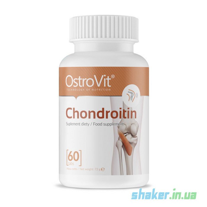 Хондроитин OstroVit Chondroitin (60 таб) острвит,  ml, OstroVit. Condroitina. Ligament and Joint strengthening Strengthening hair and nails 