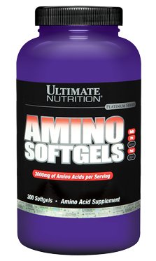 Amino Softgels, 300 шт, Ultimate Nutrition. Аминокислотные комплексы. 