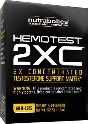 HemoTest 2XC, 60 шт, Nutrabolics. Бустер тестостерона. Поддержание здоровья Повышение либидо Aнаболические свойства Повышение тестостерона 
