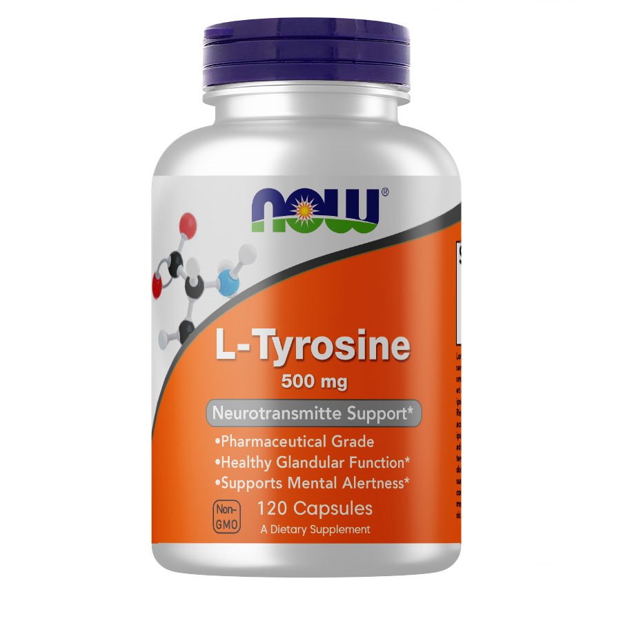 Аминокислота NOW L-Tyrosine 500 mg, 120 капсул,  мл, Now. Аминокислоты. 