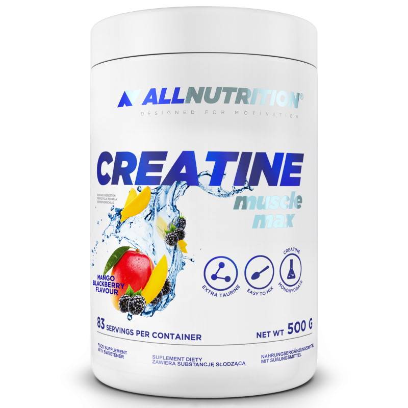 Креатин AllNutrition Creatine Muscle Max, 500 грамм Черника-манго,  ml, AllNutrition. Сreatine. Mass Gain Energy & Endurance Strength enhancement 