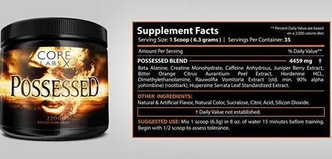 CORE LABS  POSSESSED 220g / 35 servings,  ml, Core Labs. Pre Workout
