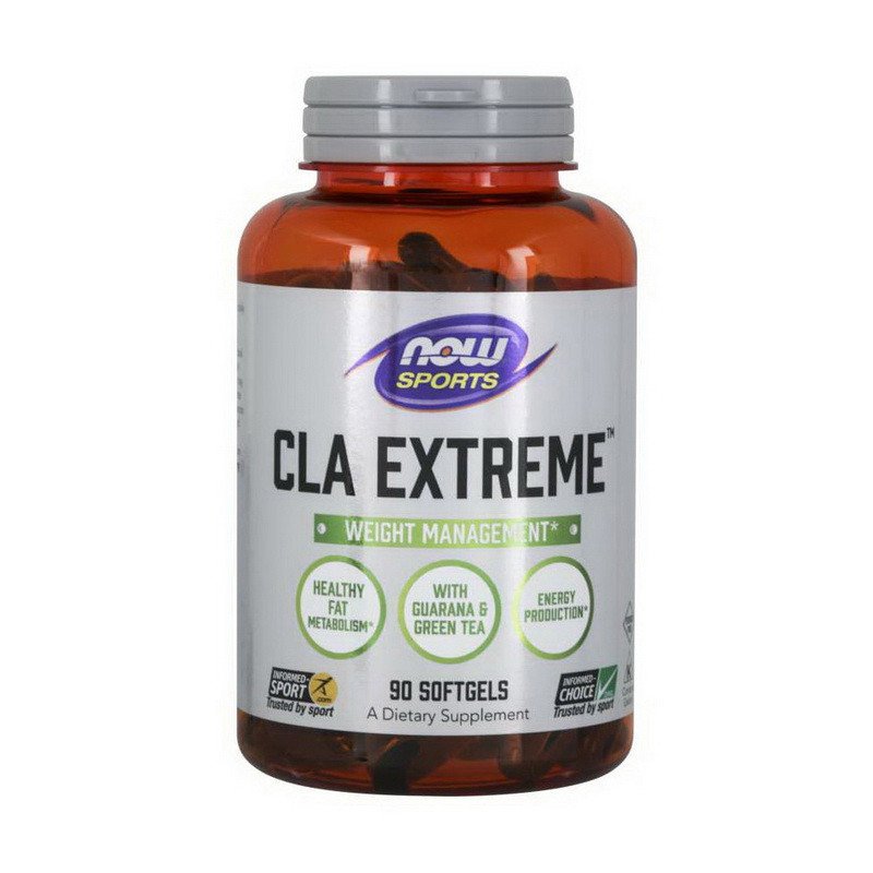 Конъюгированная линолевая кислота Now Foods CLA Extreme (90 капс) нау фудс цла,  мл, Now. CLA. 