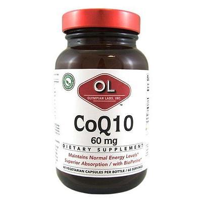CoQ10 60 mg, 60 piezas, Olympian Labs. Coenzym Q10. General Health Antioxidant properties CVD Prevention Exercise tolerance 