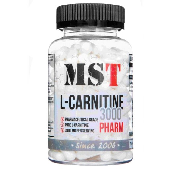 Жиросжигатель MST L-Carnitine 3000, 90 капсул,  мл, MST Nutrition. Жиросжигатель. Снижение веса Сжигание жира 