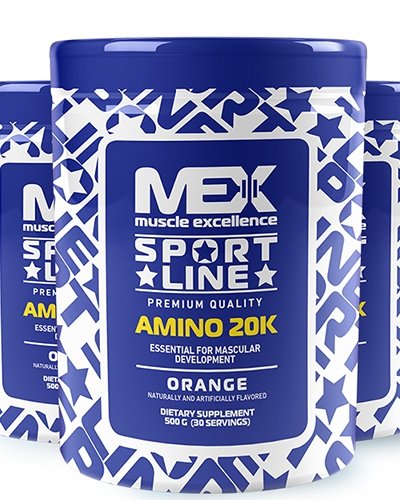 Amino 20K, 500 г, MEX Nutrition. Аминокислотные комплексы. 