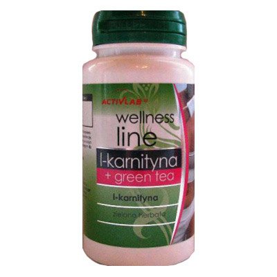 L-Karnityna + Green Tea, 30 шт, ActivLab. L-карнитин. Снижение веса Поддержание здоровья Детоксикация Стрессоустойчивость Снижение холестерина Антиоксидантные свойства 
