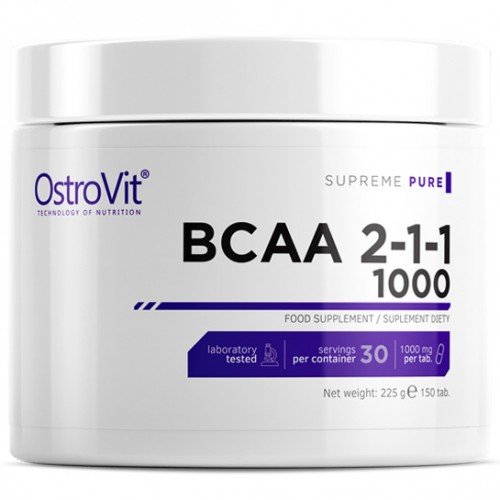 BCAA OstroVit BCAA 1000 2-1-1, 150 таблеток ,  ml, OstroVit. BCAA. Weight Loss recovery Anti-catabolic properties Lean muscle mass 