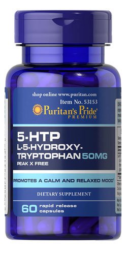 Puritan's Pride 5-HTP 50 mg 60 капс Без вкуса,  ml, Puritan's Pride. 5-HTP. 
