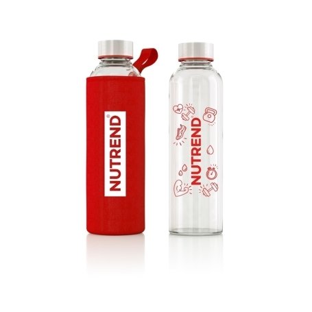 Бутылка Nutrend Glass Bottle 800 мл, Red,  мл, Nutrend. Фляга. 