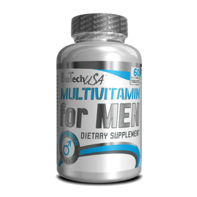 Вітаміни Multivitamin For Men BioTech USA - 60 таб,  мл, BioTech. Витамины и минералы. Поддержание здоровья Укрепление иммунитета 