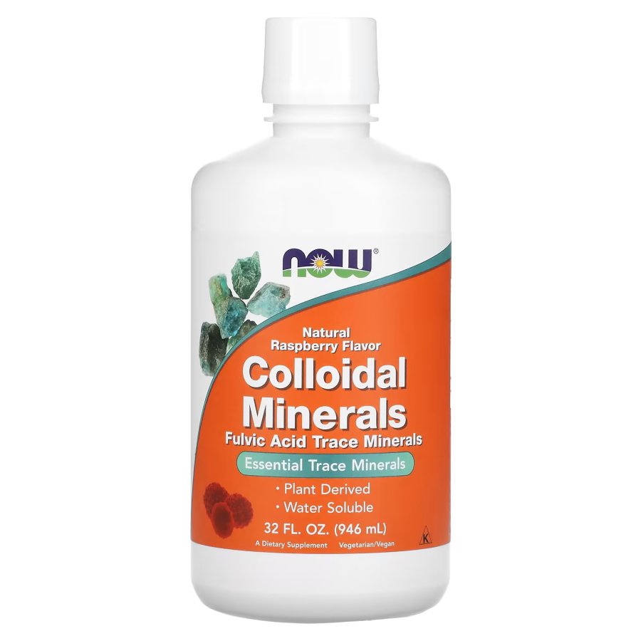 Now Натуральная добавка NOW Colloidal Minerals Liquid, 946 мл, малина, , 