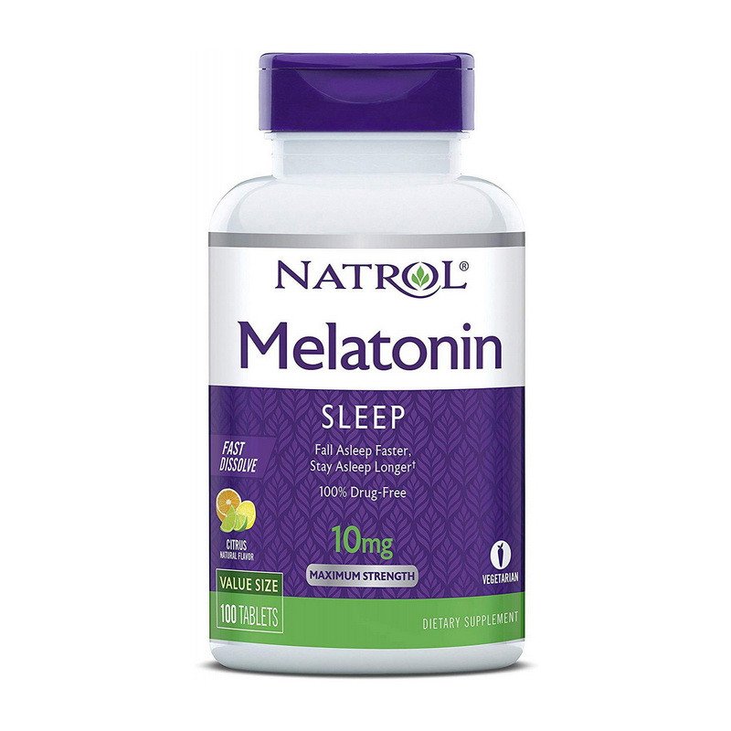 Natrol Мелатонин Natrol Melatonin 10 mg (100 tabs) натрол, , 100 