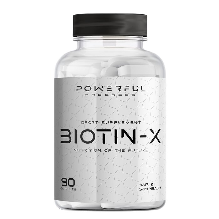 Витамины и минералы Powerful Progress Biotin-X 5000 mcg, 90 капсул,  ml, Powerful Progress. Vitaminas y minerales. General Health Immunity enhancement 