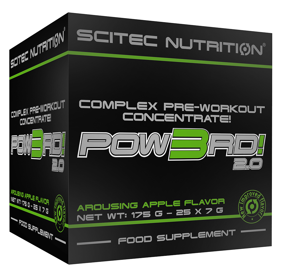 Pow3rd! 2.0, 25 piezas, Scitec Nutrition. Pre Entreno. Energy & Endurance 