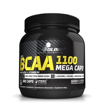 BCAA Olimp BCAA 1100 Mega Caps, 300 капсул,  мл, Olimp Labs. BCAA. Снижение веса Восстановление Антикатаболические свойства Сухая мышечная масса 