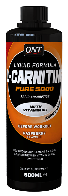 L-Carnitine Liquid, 500 ml, QNT. L-carnitina. Weight Loss General Health Detoxification Stress resistance Lowering cholesterol Antioxidant properties 