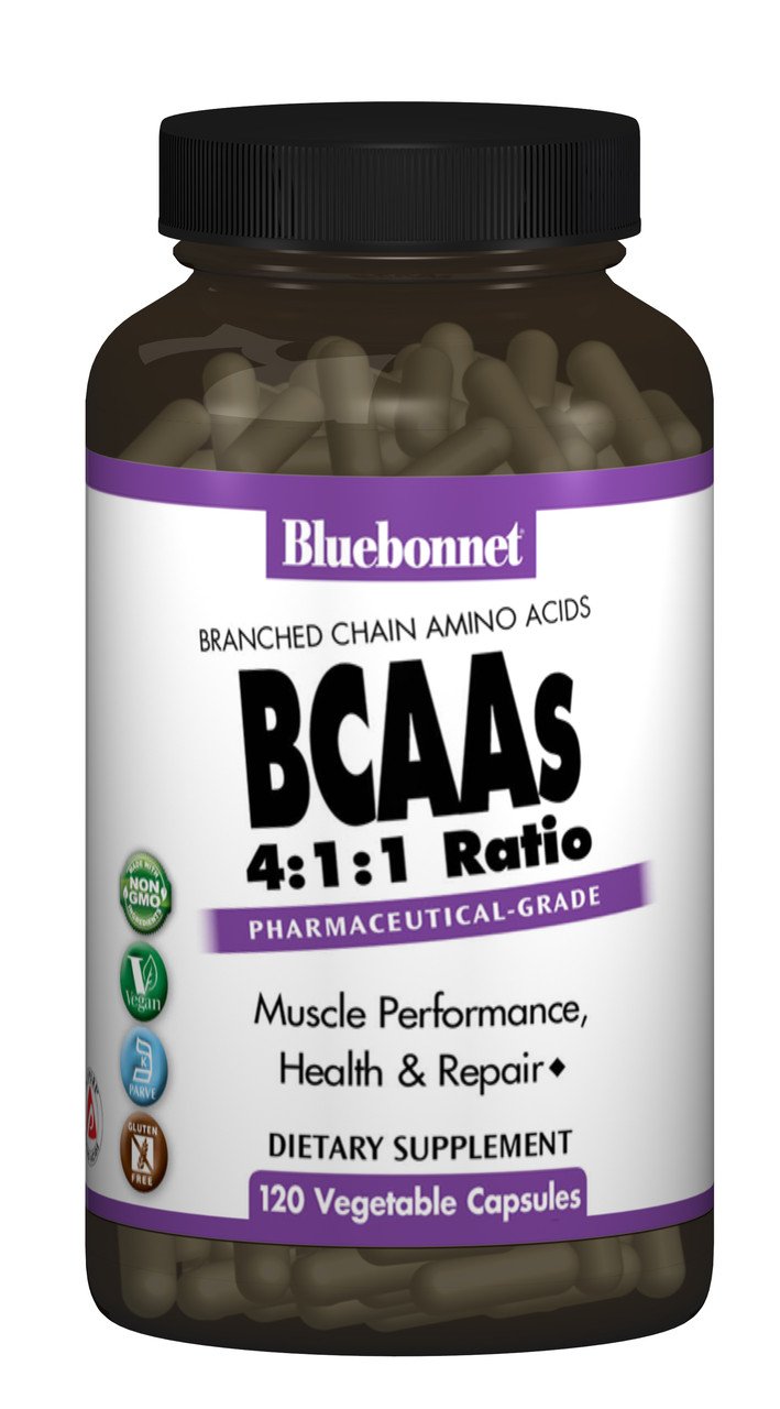 БЦАА Bluebonnet Nutrition BCAA (120 капс) блюбонет нутришн,  ml, Bluebonnet Nutrition. BCAA. Weight Loss recuperación Anti-catabolic properties Lean muscle mass 