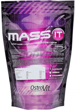 Mass It, 1000 g, OstroVit. Gainer. Mass Gain Energy & Endurance recovery 