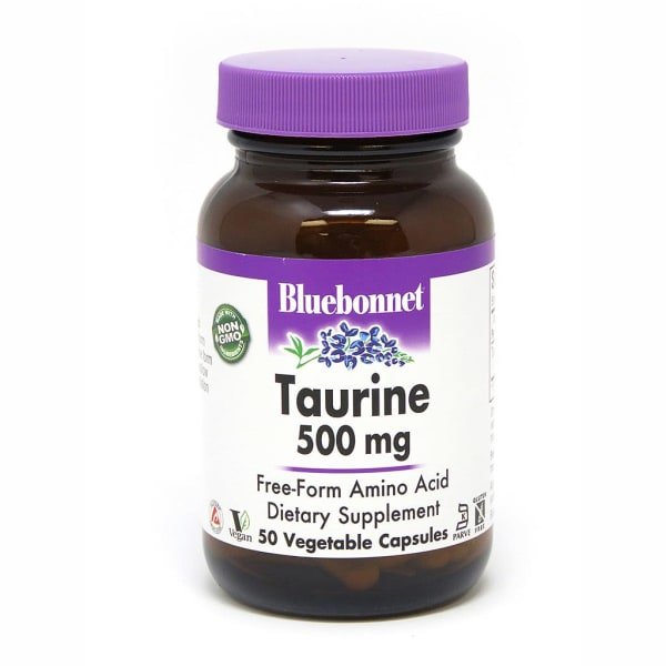 Аминокислота Bluebonnet Taurine 500 mg, 50 вегакапсул,  ml, Bluebonnet Nutrition. Aminoácidos. 