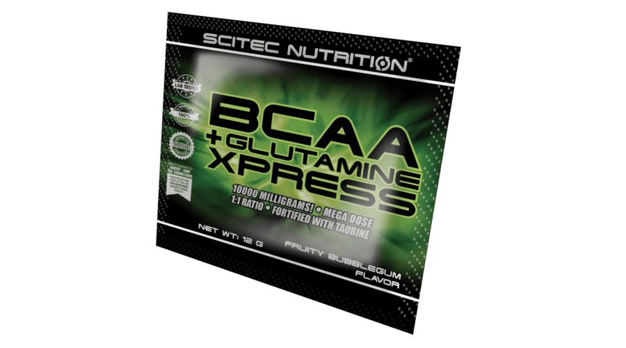 BCAA + Glutamine Xpress, 12 g, Scitec Nutrition. BCAA. Weight Loss recovery Anti-catabolic properties Lean muscle mass 