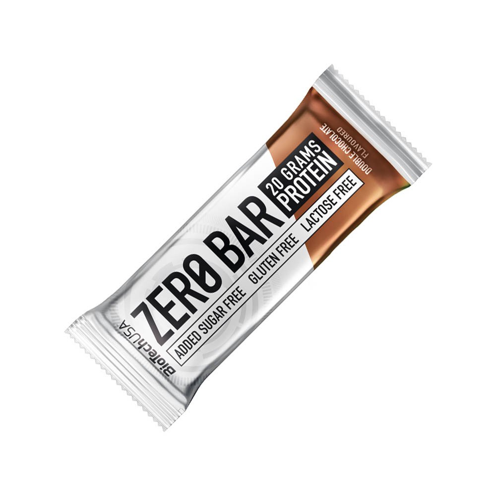 Батончик BioTech Zero Bar, 50 грамм Двойной шоколад,  мл, BioTech. Батончик. 