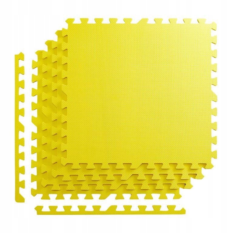 4FIZJO Мат-пазл (ласточкин хвіст) 4FIZJO Mat Puzzle EVA 120 x 120 x 1 cм 4FJ0076 Yellow, , 