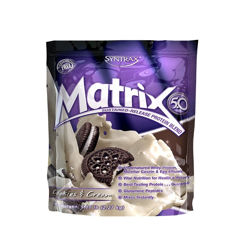 Протеин Syntrax Matrix, 2.27 кг Печенье с кремом,  ml, Syntrax. Protein. Mass Gain recovery Anti-catabolic properties 