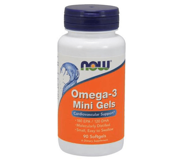 NOW Omega-3 Mini Gels 500 мг - 90 софт кап,  мл, Now. Спец препараты. 
