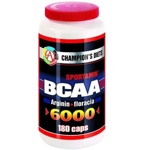 Sportamin BCAA 6000, 180 piezas, Academy-T. BCAA. Weight Loss recuperación Anti-catabolic properties Lean muscle mass 