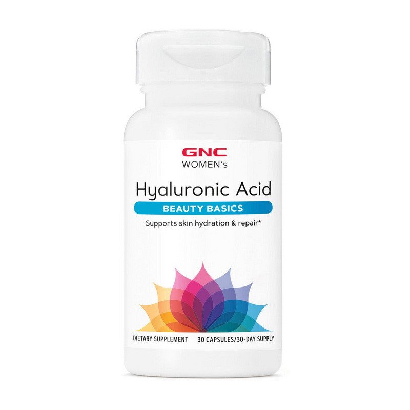 GNC Гиалуроновая кислота GNC Womens Hyaluronic Acid 30 капсул, , 