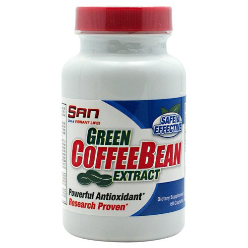 Green Coffee Bean Extract, 60 шт, San. Жиросжигатель. Снижение веса Сжигание жира 