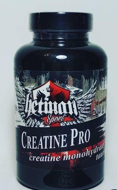 Creatine Pro, 200 g, Hetman Sport. Creatine monohydrate. Mass Gain Energy & Endurance Strength enhancement 