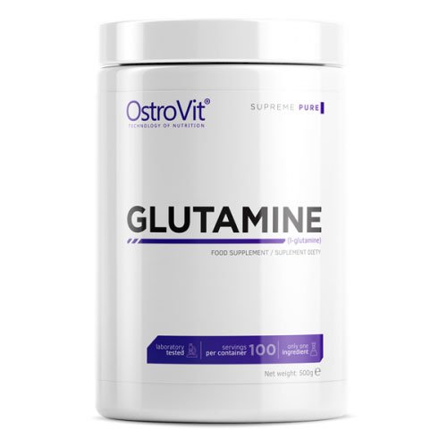 Ostrovit Glutamine 500 г Лимон,  мл, OstroVit. Глютамин. Набор массы Восстановление Антикатаболические свойства 