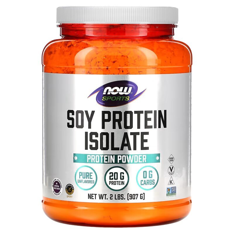 Протеин NOW Soy Protein Isolate, 907 грамм, натуральный,  мл, Now. Протеин. Набор массы Восстановление Антикатаболические свойства 
