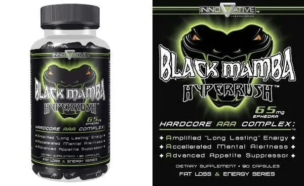 Innovative labs  Black Mamba Hyperrush  90 шт. / 90 servings,  ml, Innovative Labs. Quemador de grasa