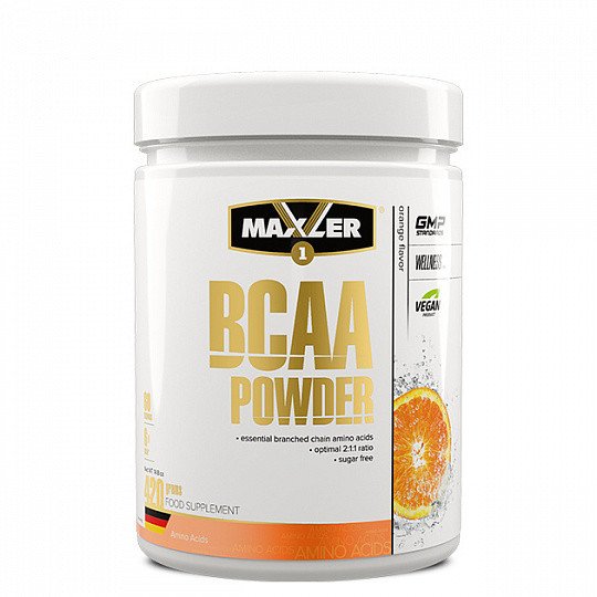 Maxler БЦАА Maxler BCAA Powder 420 грамм Апельсин, , 