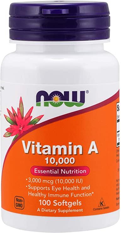Now Vitamin A NOW Foods 100 Softgels 25000 IU, , 100 шт.